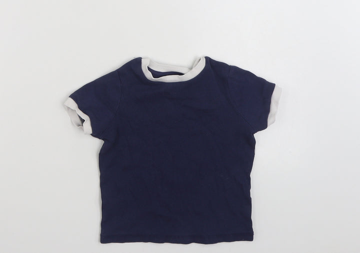 George Boys Blue  Cotton Pullover Sweatshirt Size 2-3 Years  Pullover