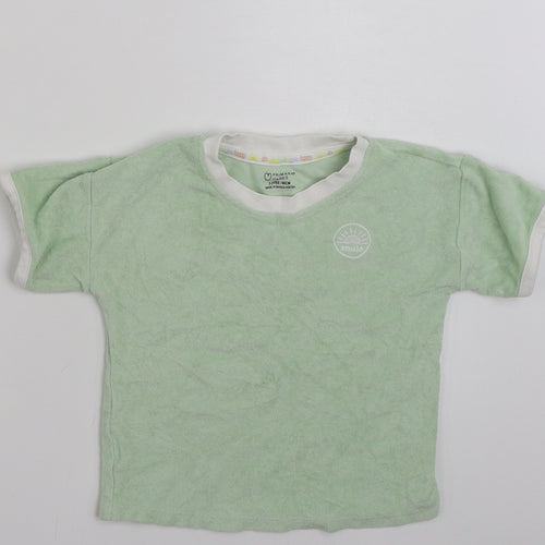 Primark Girls Green  100% Cotton Pullover Sweatshirt Size 2-3 Years  Pullover - Smile