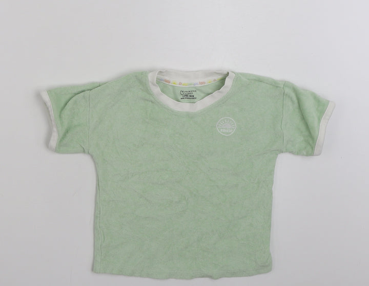 Primark Girls Green  100% Cotton Pullover Sweatshirt Size 2-3 Years  Pullover - Smile
