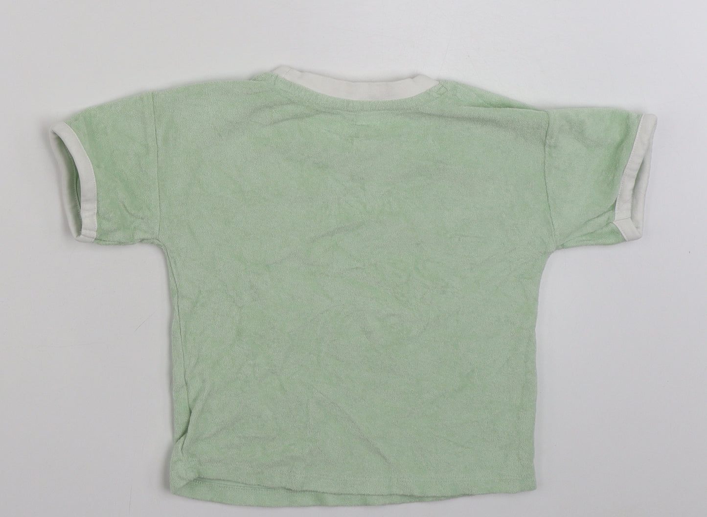 Primark Girls Green  100% Cotton Pullover Sweatshirt Size 2-3 Years  Pullover - Smile