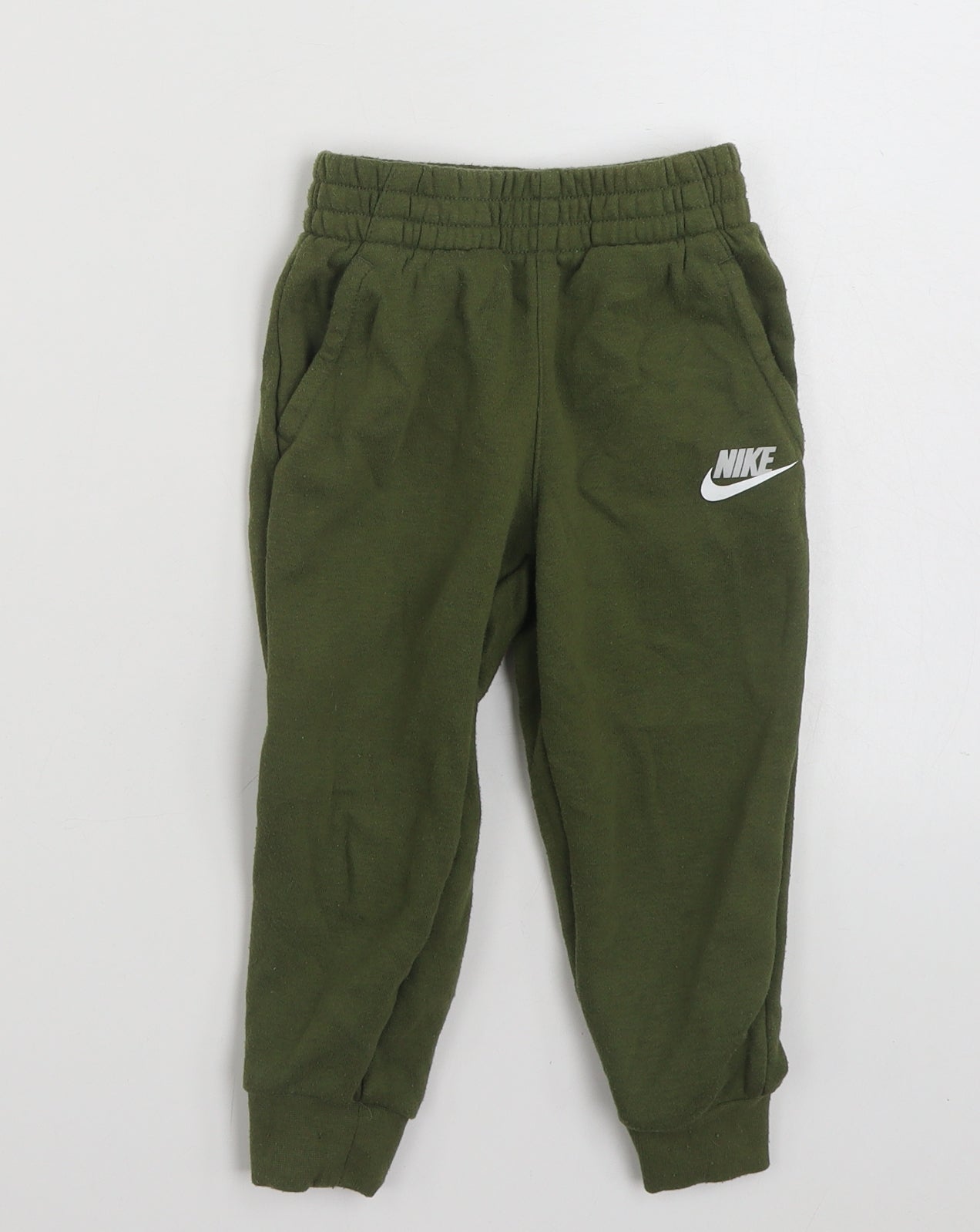 Nike Boys Green  Cotton Jogger Trousers Size 2-3 Years  Regular