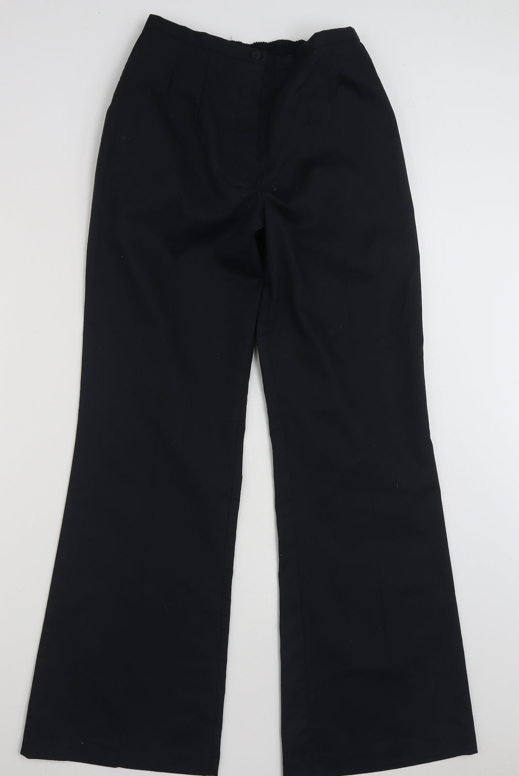 Meltemi  Womens Black  Polyester Trousers  Size 12 L31 in Regular Zip