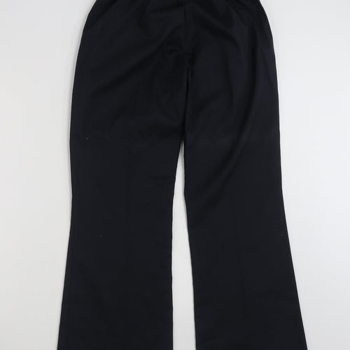 Meltemi  Womens Black  Polyester Trousers  Size 12 L31 in Regular Zip