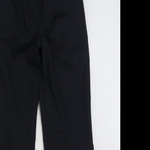 Meltemi  Womens Black  Polyester Trousers  Size 12 L31 in Regular Zip