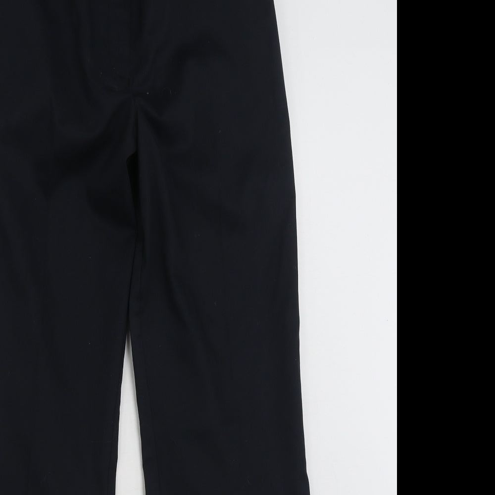 Meltemi  Womens Black  Polyester Trousers  Size 12 L31 in Regular Zip