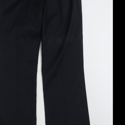 Meltemi  Womens Black  Polyester Trousers  Size 12 L31 in Regular Zip
