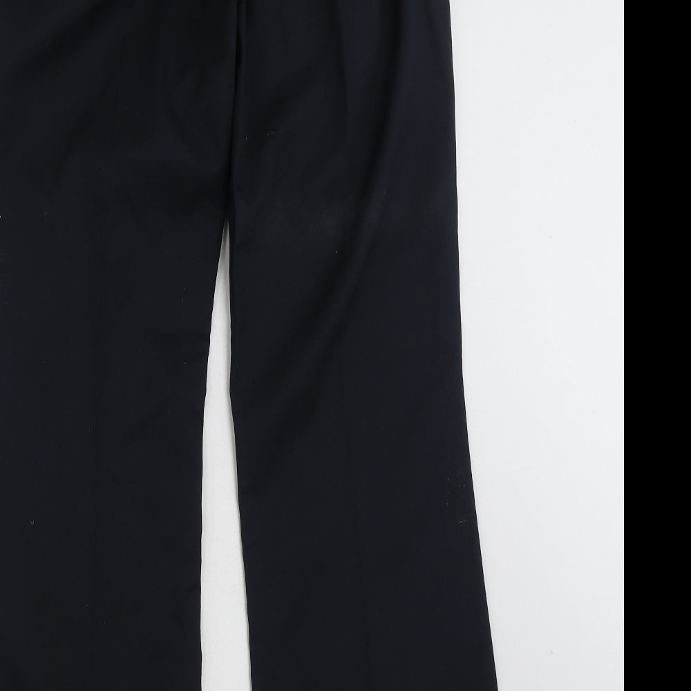 Meltemi  Womens Black  Polyester Trousers  Size 12 L31 in Regular Zip