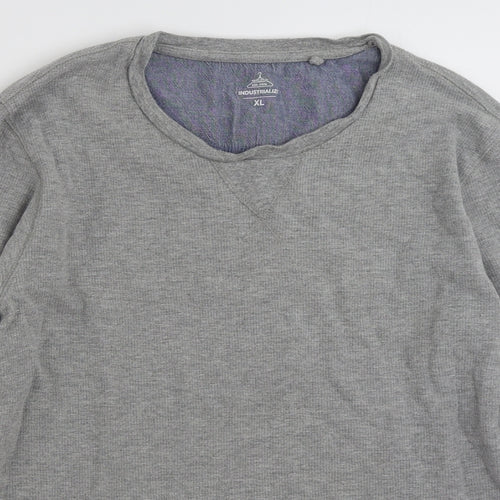 Industrialize  Mens Grey  Cotton Pullover Sweatshirt Size XL