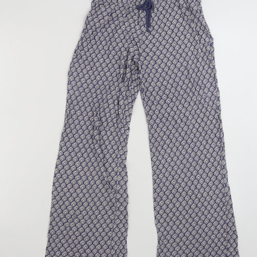 H&M Womens Blue Floral 100% Viscose Jogger Leggings Size XS L26 in