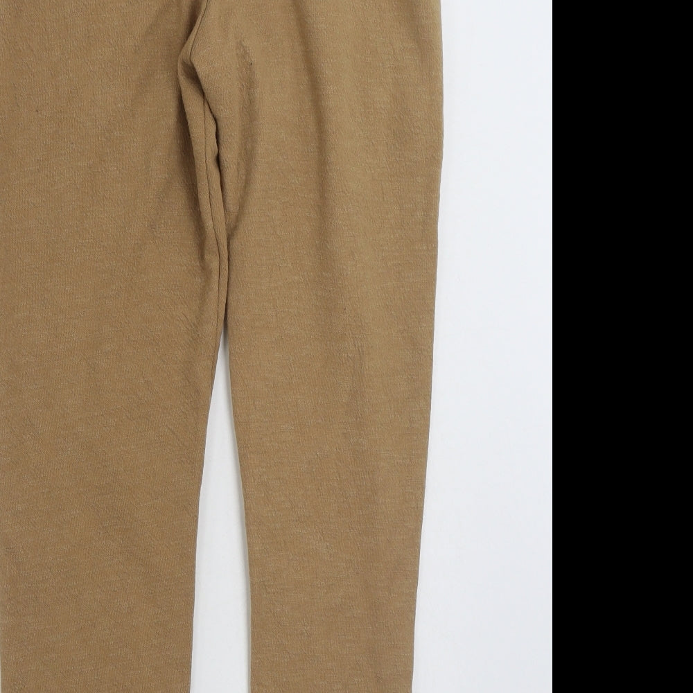 Very Womens Brown  Polyester Jogger Leggings Size 6 L24 in