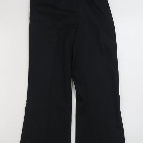Meltemi  Womens Black  Polyester Trousers  Size 12 L29 in Regular Zip