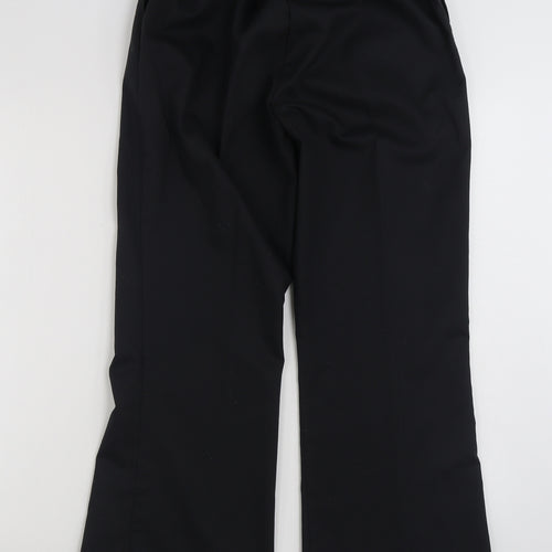 Meltemi  Womens Black  Polyester Trousers  Size 12 L29 in Regular Zip