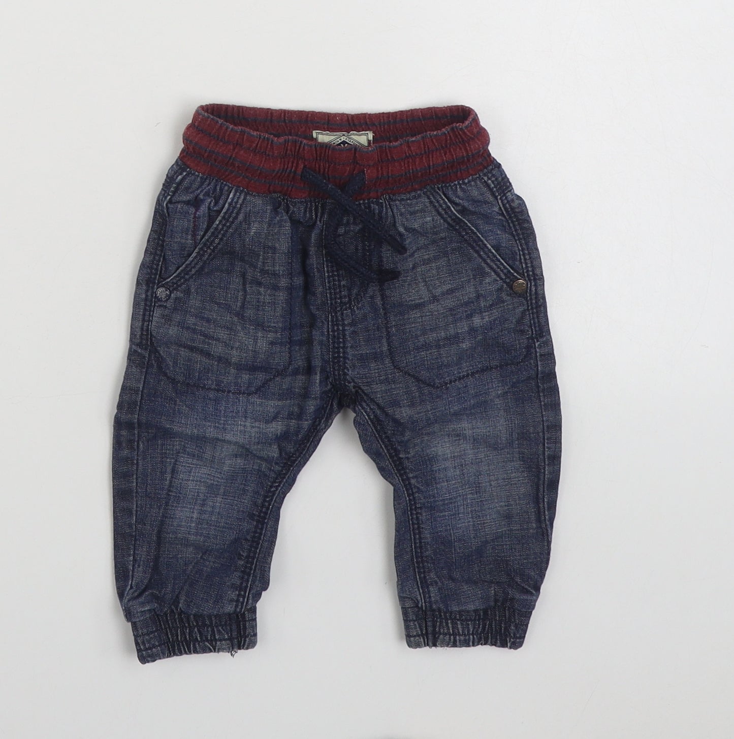 NEXT Baby Blue  100% Cotton Cropped Jeans Size 3-6 Months