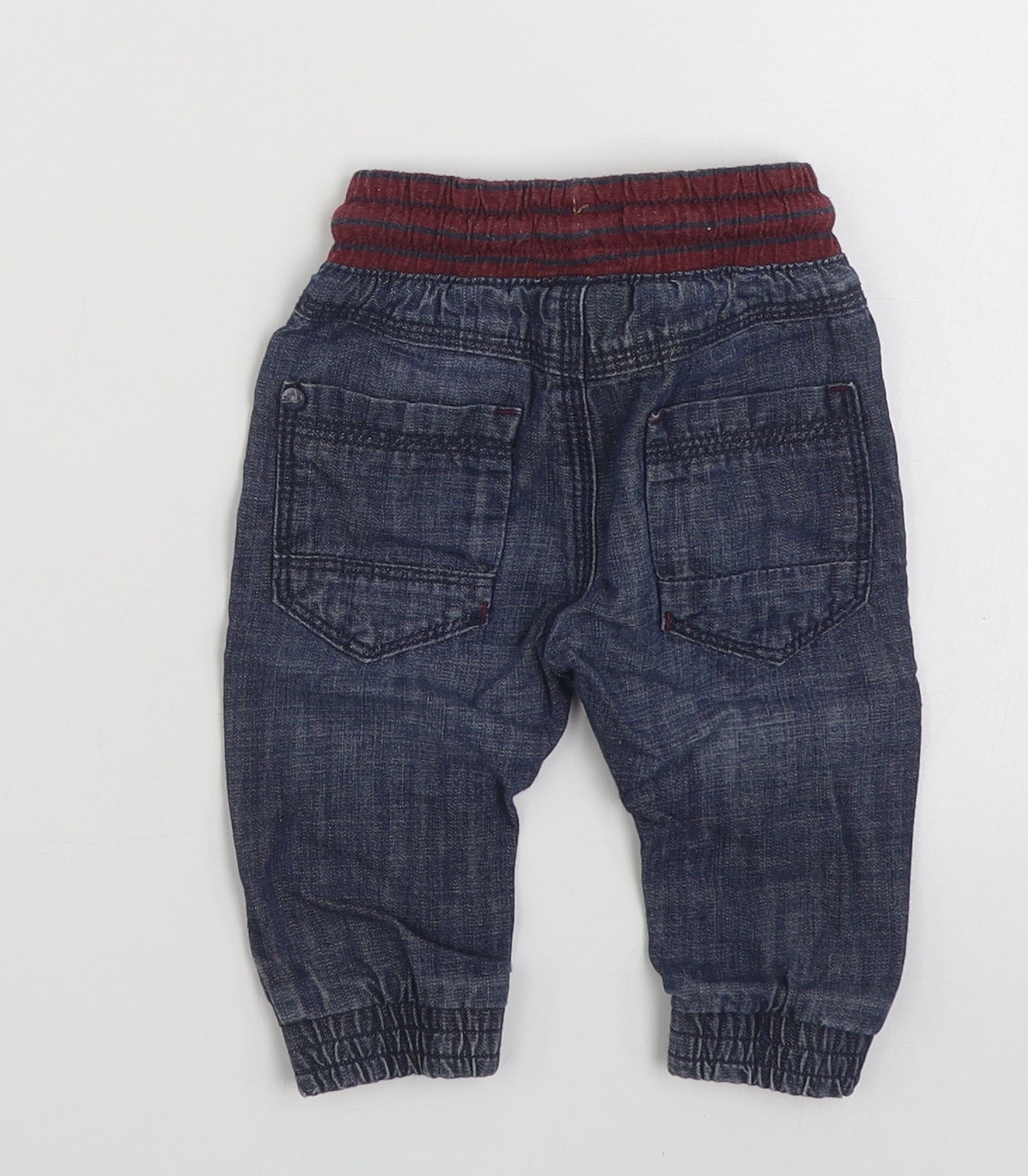 NEXT Baby Blue  100% Cotton Cropped Jeans Size 3-6 Months
