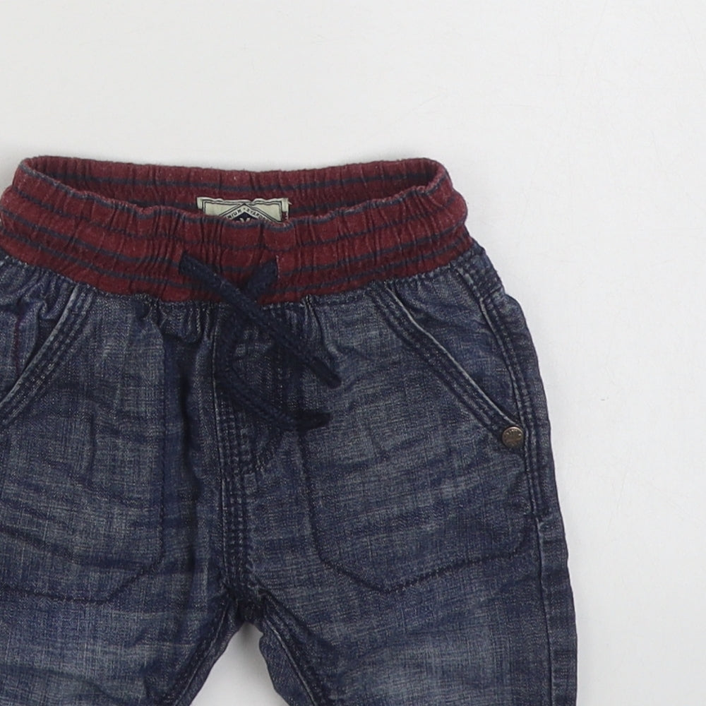NEXT Baby Blue  100% Cotton Cropped Jeans Size 3-6 Months