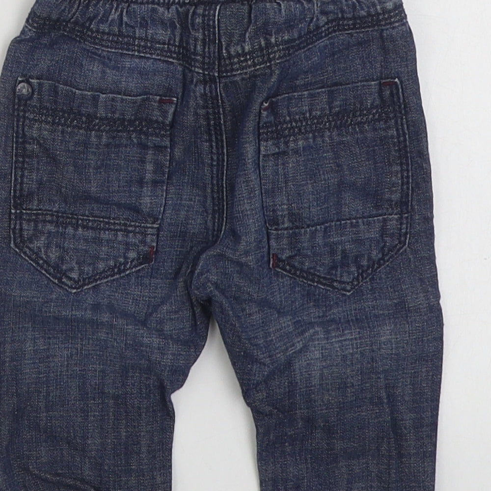 NEXT Baby Blue  100% Cotton Cropped Jeans Size 3-6 Months