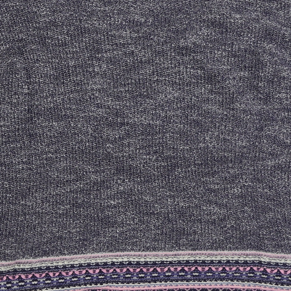 Per Una Womens Blue Scoop Neck  Cotton Pullover Jumper Size 20
