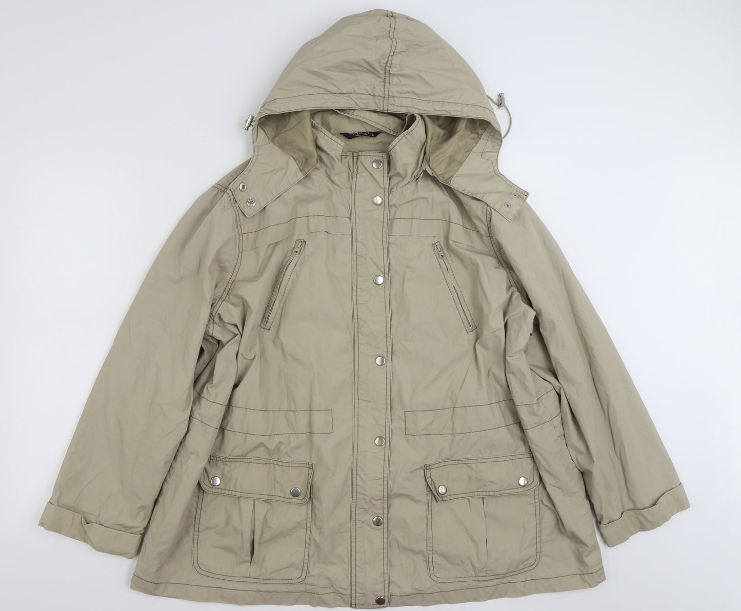 Bonmarché Womens Beige   Jacket  Size XL  Zip