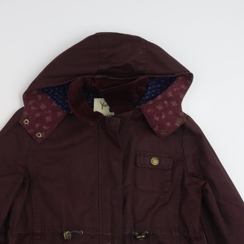 Yumi Womens Purple   Jacket  Size 10  Zip
