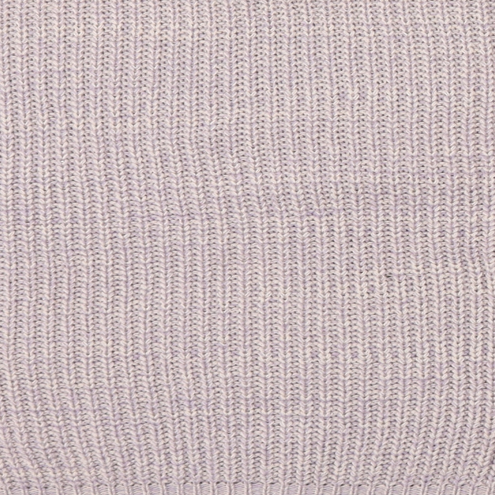 Brave Soul Womens Purple Round Neck  Acrylic Pullover Jumper Size L