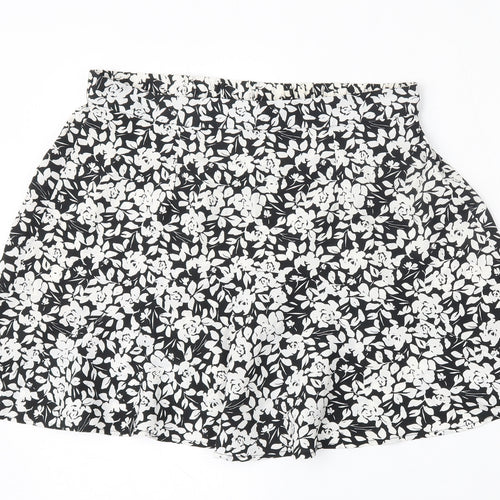Pep&Co Womens Multicoloured Floral Polyester A-Line Skirt Size 14