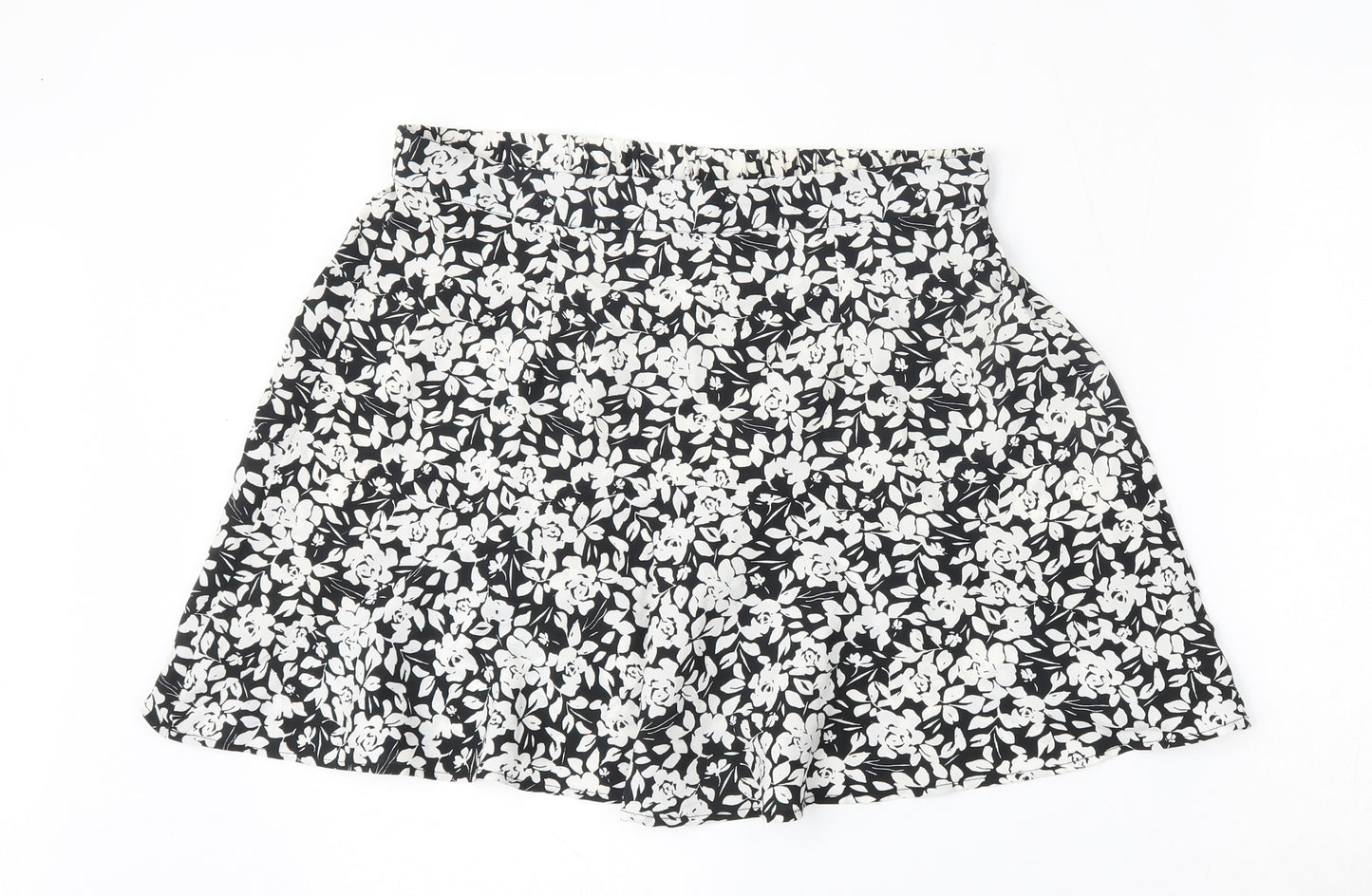 Pep&Co Womens Multicoloured Floral Polyester A-Line Skirt Size 14