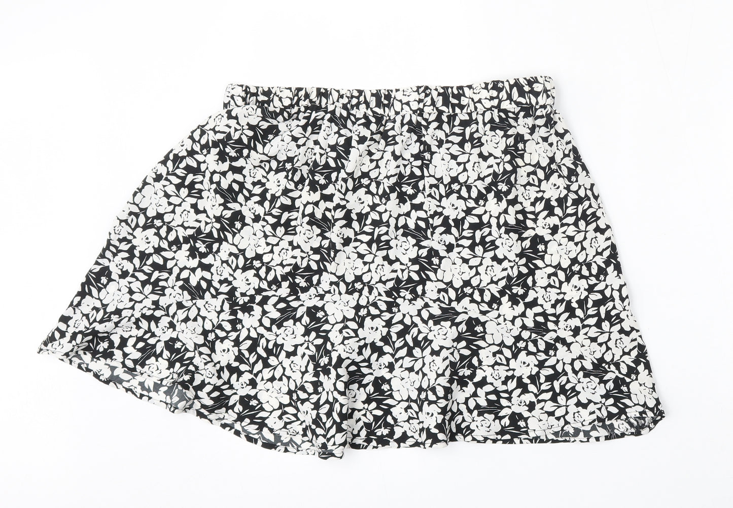 Pep&Co Womens Multicoloured Floral Polyester A-Line Skirt Size 14