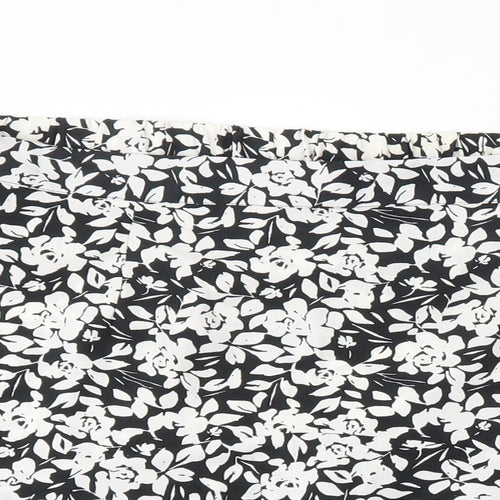 Pep&Co Womens Multicoloured Floral Polyester A-Line Skirt Size 14