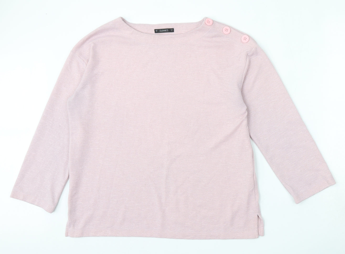 Dunnes Stores Womens Pink  Polyester Pullover Sweatshirt Size M