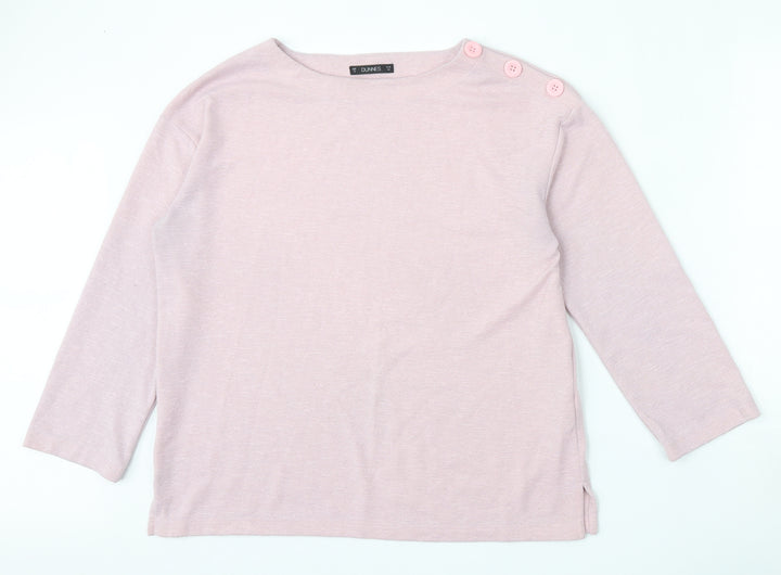 Dunnes Stores Womens Pink  Polyester Pullover Sweatshirt Size M