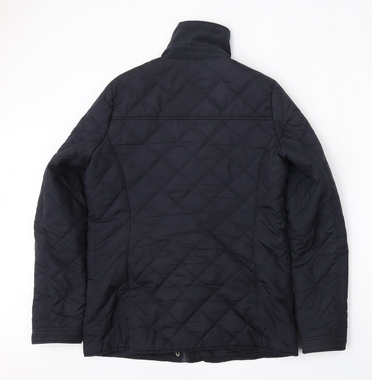 Dorothy Perkins Womens Blue Argyle/Diamond  Quilted Jacket Size 10