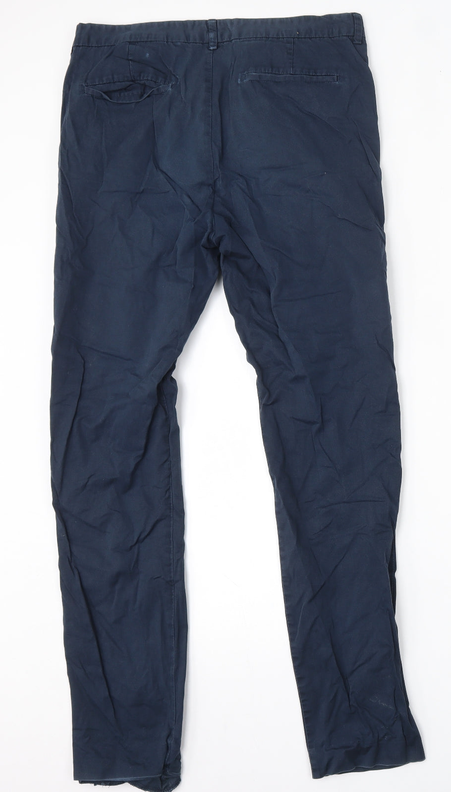 H&M Mens Blue  Cotton Skinny Jeans Size 33 L31 in Regular