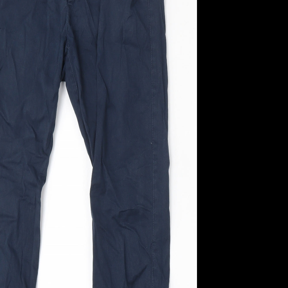 H&M Mens Blue  Cotton Skinny Jeans Size 33 L31 in Regular