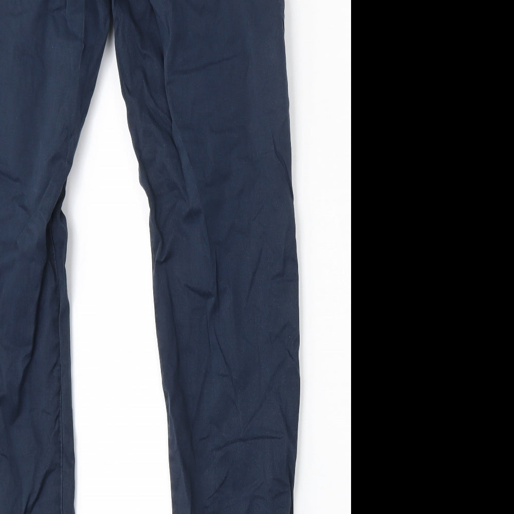 H&M Mens Blue  Cotton Skinny Jeans Size 33 L31 in Regular