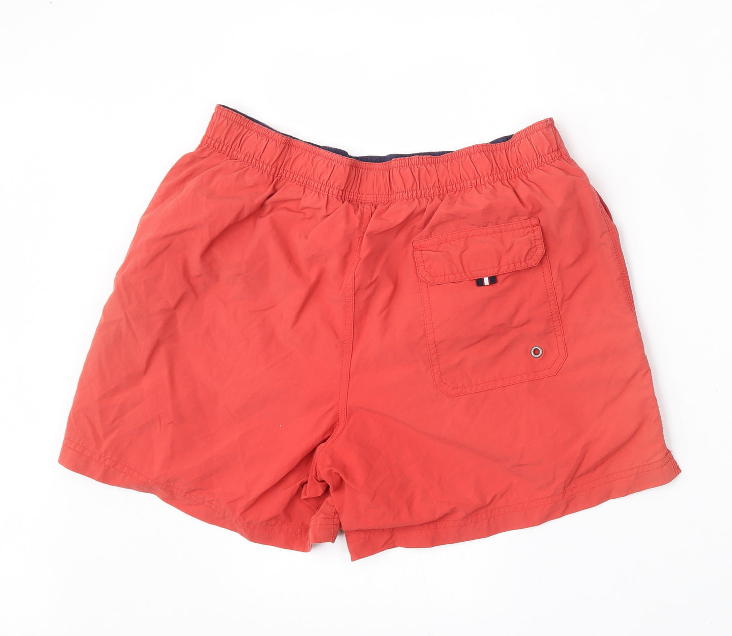Tommy Hilfiger Mens Orange  Polyester Bermuda Shorts Size M L6 in Regular Tie