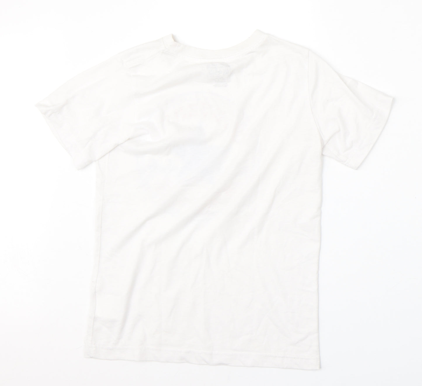 Converse Boys White  Cotton Basic T-Shirt Size 8-9 Years Round Neck