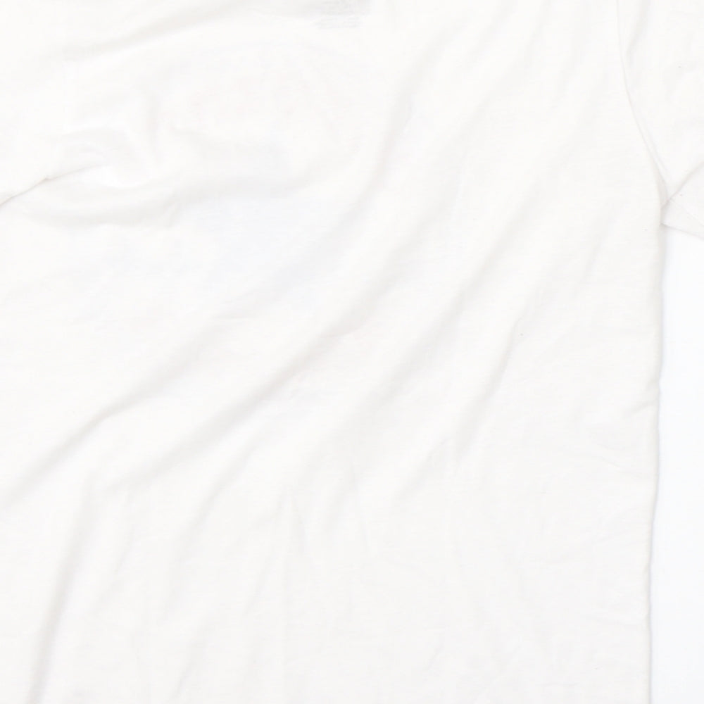 Converse Boys White  Cotton Basic T-Shirt Size 8-9 Years Round Neck