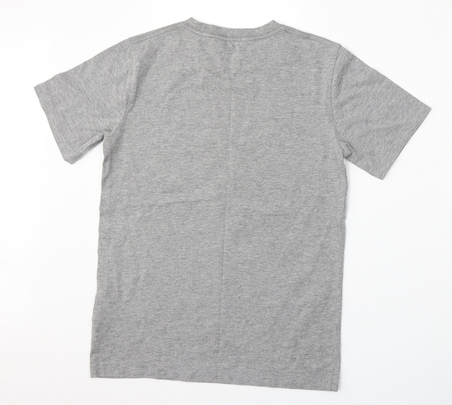 Air Jordan Boys Grey  Cotton Basic T-Shirt Size 12-13 Years Round Neck