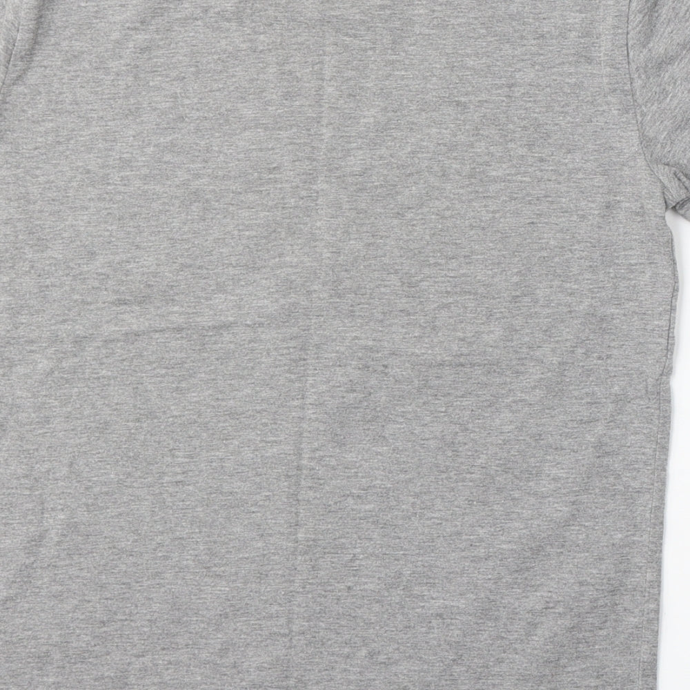 Air Jordan Boys Grey  Cotton Basic T-Shirt Size 12-13 Years Round Neck