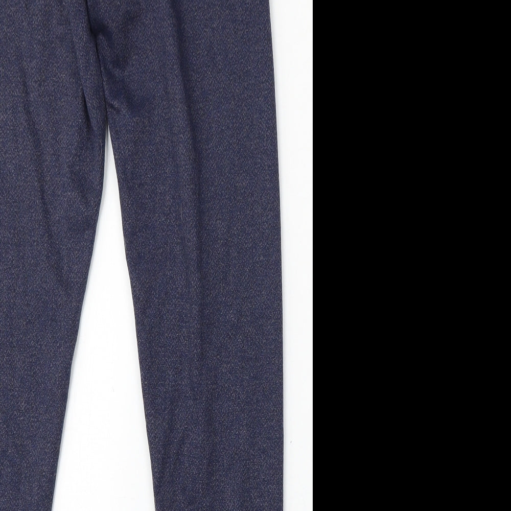 TU Womens Blue  Polyester Trousers  Size 10 L28 in Regular