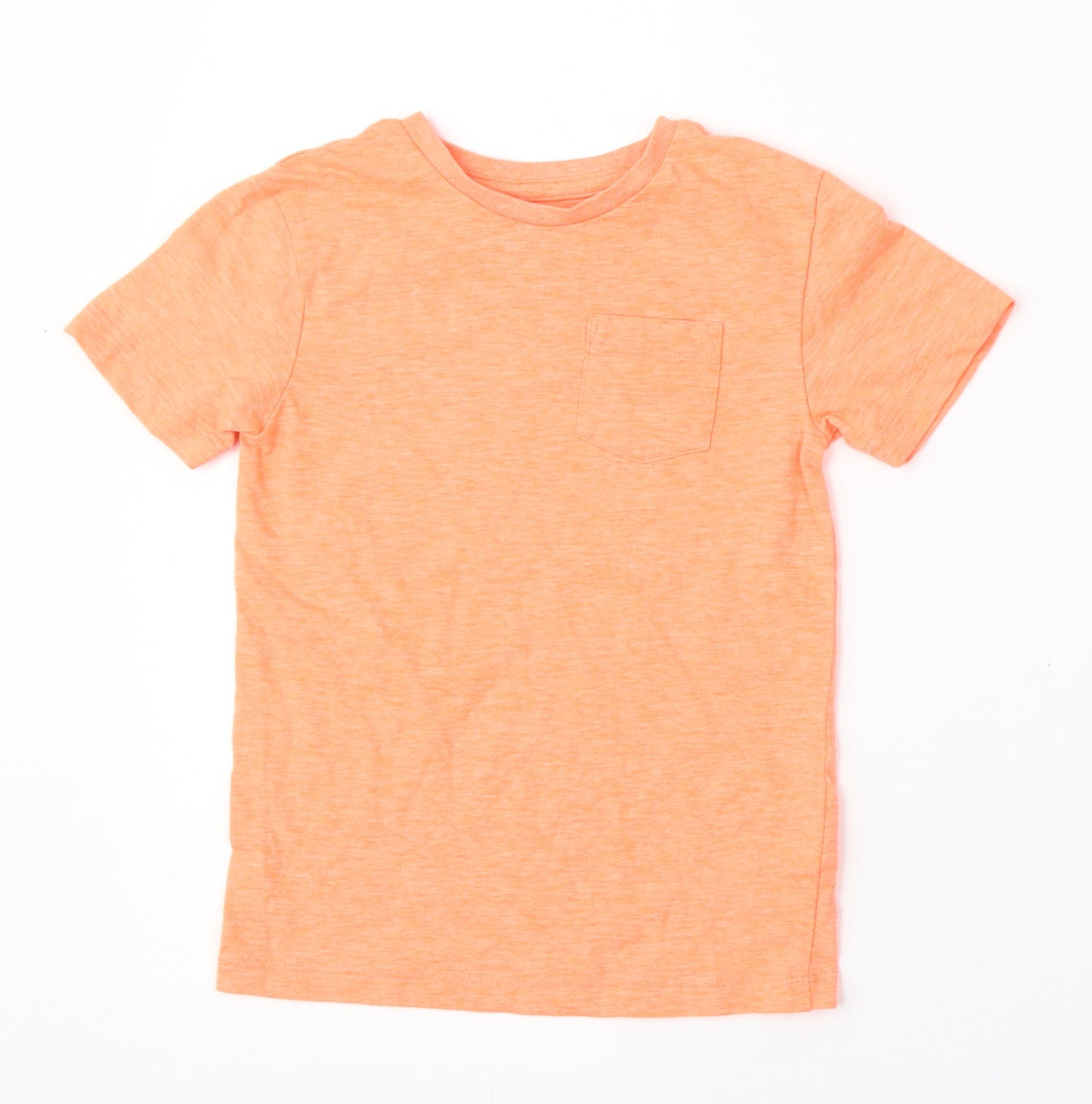 NEXT Boys Orange  Cotton Basic T-Shirt Size 4 Years Round Neck
