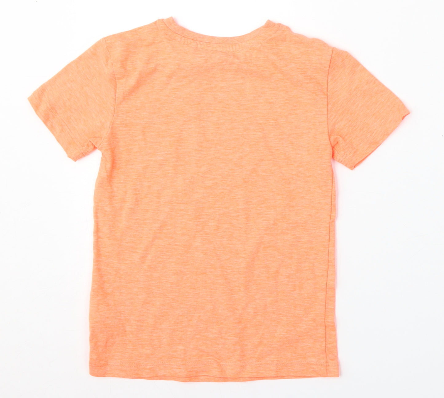 NEXT Boys Orange  Cotton Basic T-Shirt Size 4 Years Round Neck