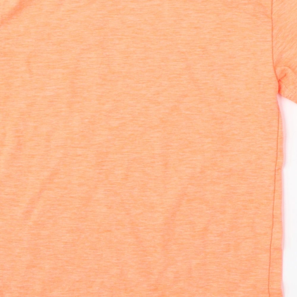 NEXT Boys Orange  Cotton Basic T-Shirt Size 4 Years Round Neck
