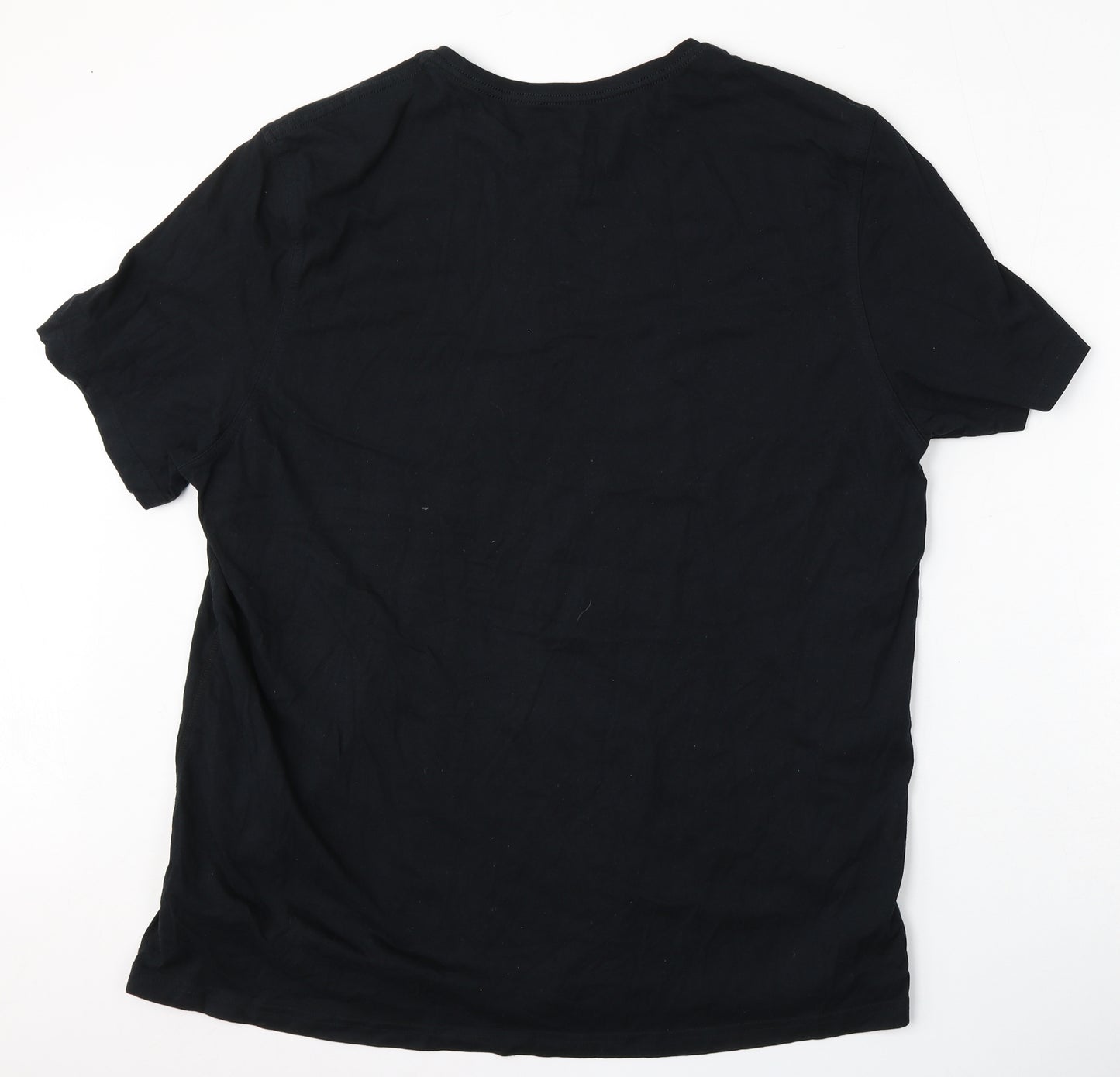 F&F Mens Black  Cotton  T-Shirt Size 2XL Round Neck  - No Pain No Gain