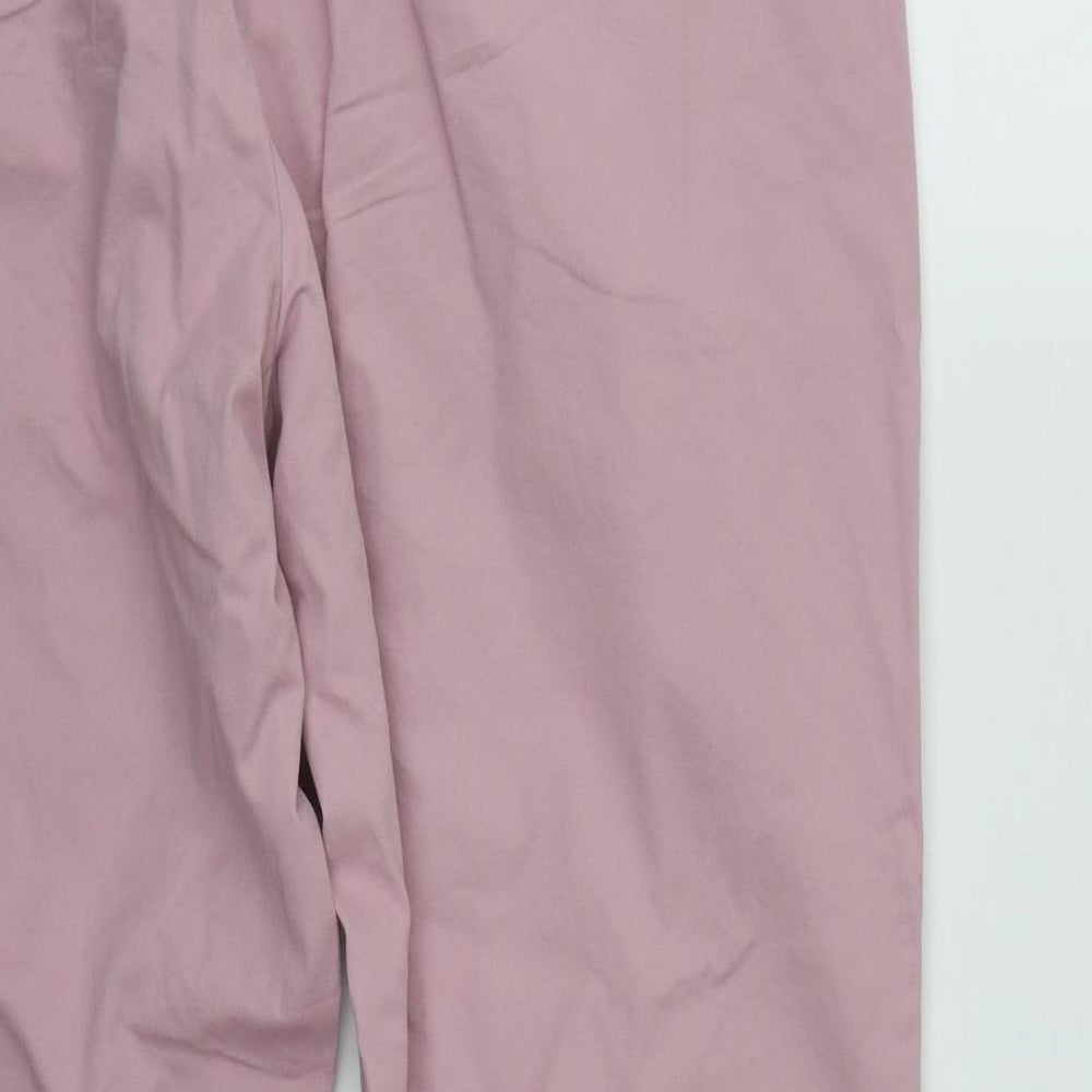 Samuel Windsor Mens Pink  Cotton Trousers  Size 38 in L26 in Regular Zip