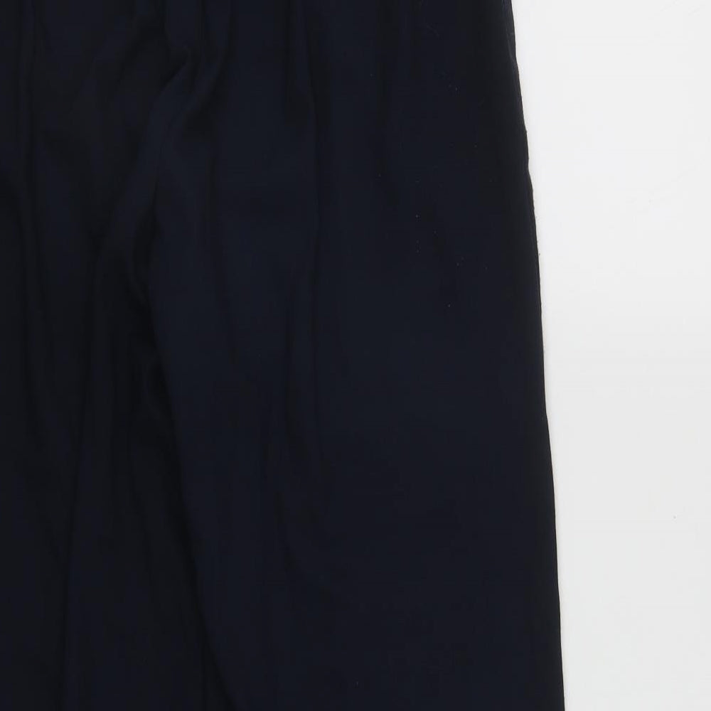 Papaya Womens Blue  Polyester Trousers  Size 14 L26 in Regular Drawstring