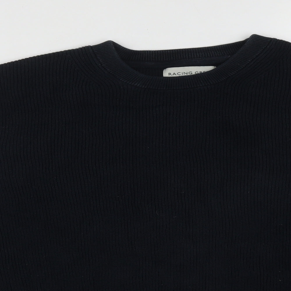 Debenhams Mens Blue Round Neck  Cotton Pullover Jumper Size L