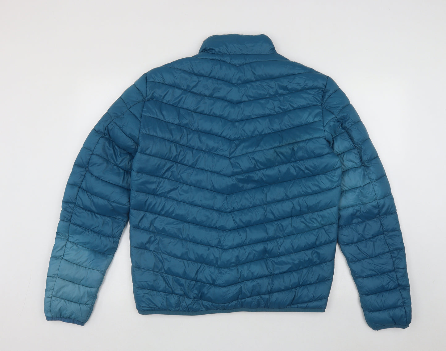 Dunnes Womens Blue   Puffer Jacket Jacket Size M  Zip