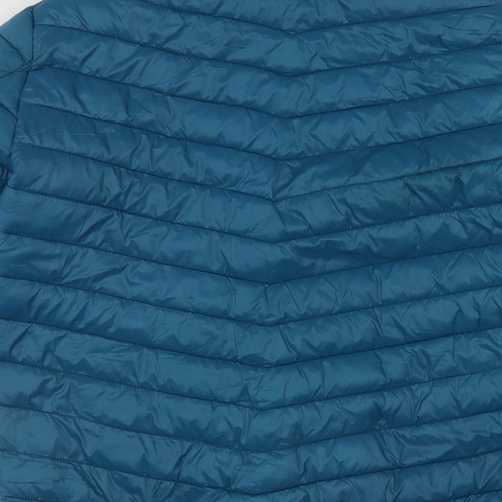 Dunnes Womens Blue   Puffer Jacket Jacket Size M  Zip