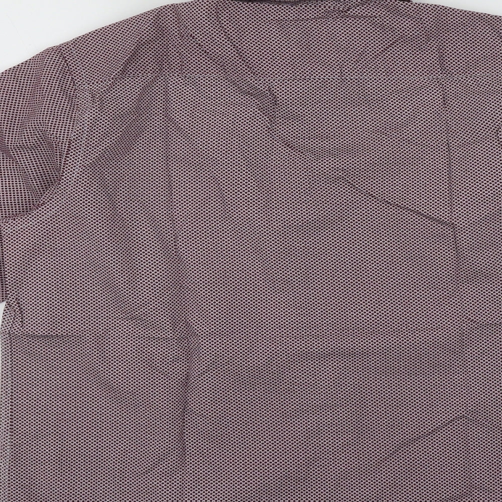 Outrage Mens Multicoloured Plaid Cotton  Button-Up Size M Collared Button